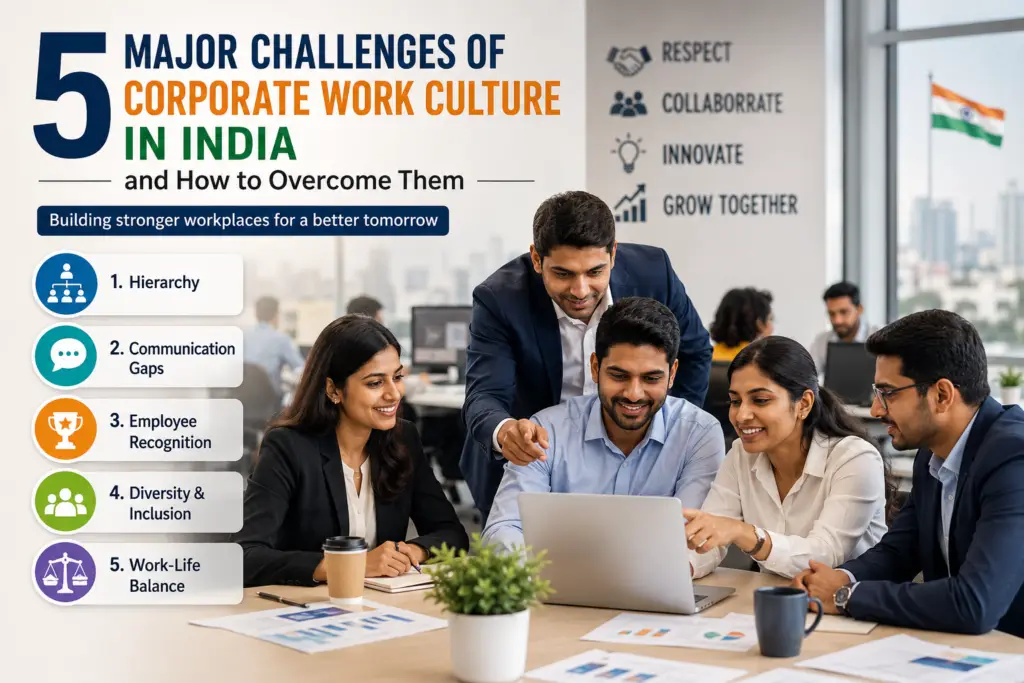 5 Major Challenges of Corporate Work Culture in India and How to Overcome Them 2 Corporate work culture in India